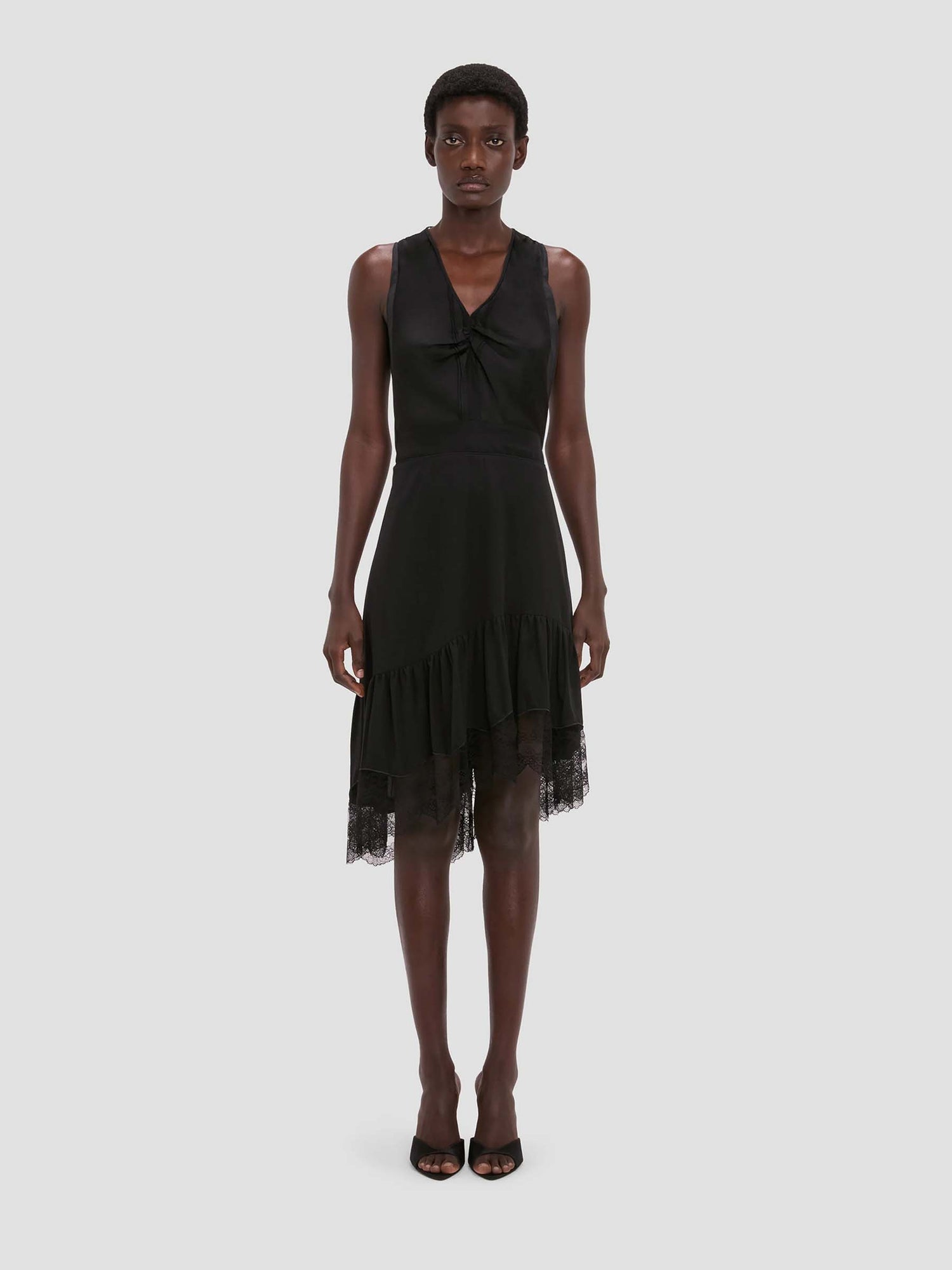 Outlet online Victoria Beckham Mujer Vestido Midi color Negro sku 731-006152 01 - Foto 2