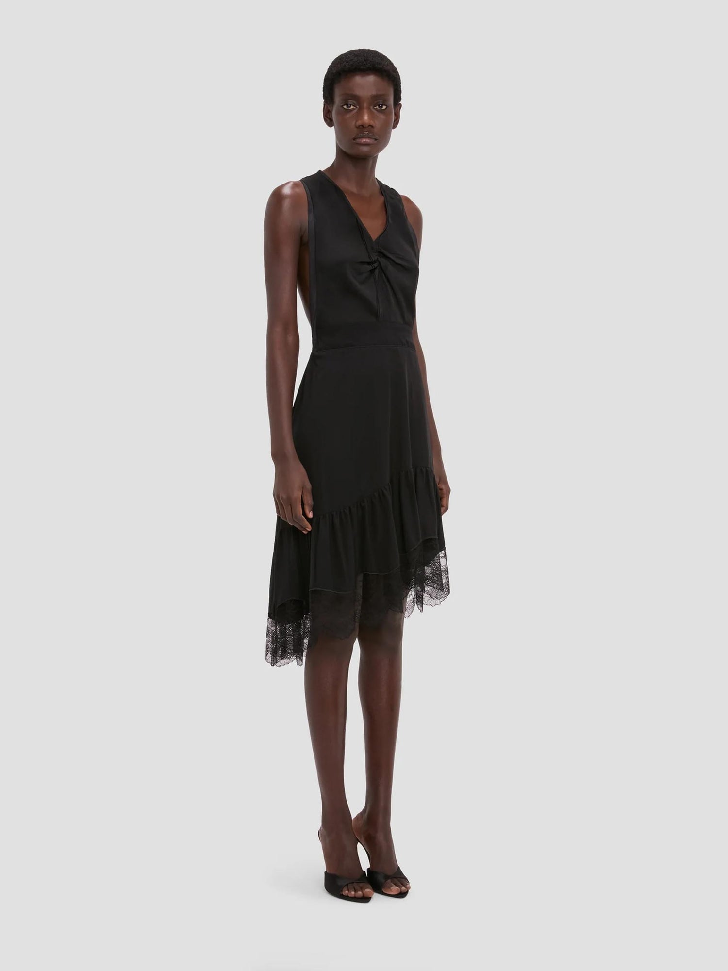 Outlet online Victoria Beckham Mujer Vestido Midi color Negro sku 731-006152 01 - Foto 3