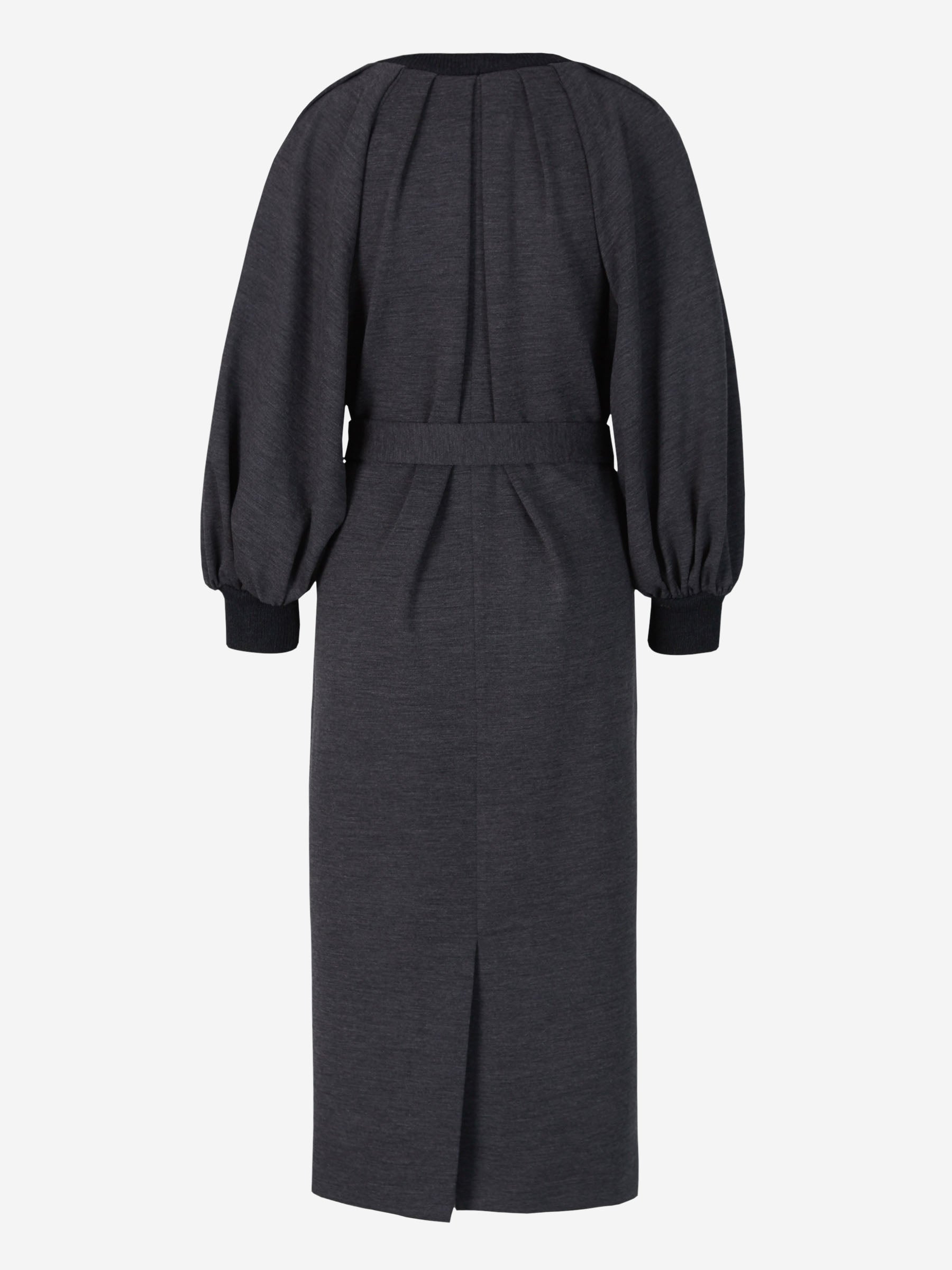 Outlet online Martin Grant Mujer Vestido Mangas Abullonadas Lana color Gris Piedra sku 732-000989 01 - Foto 2