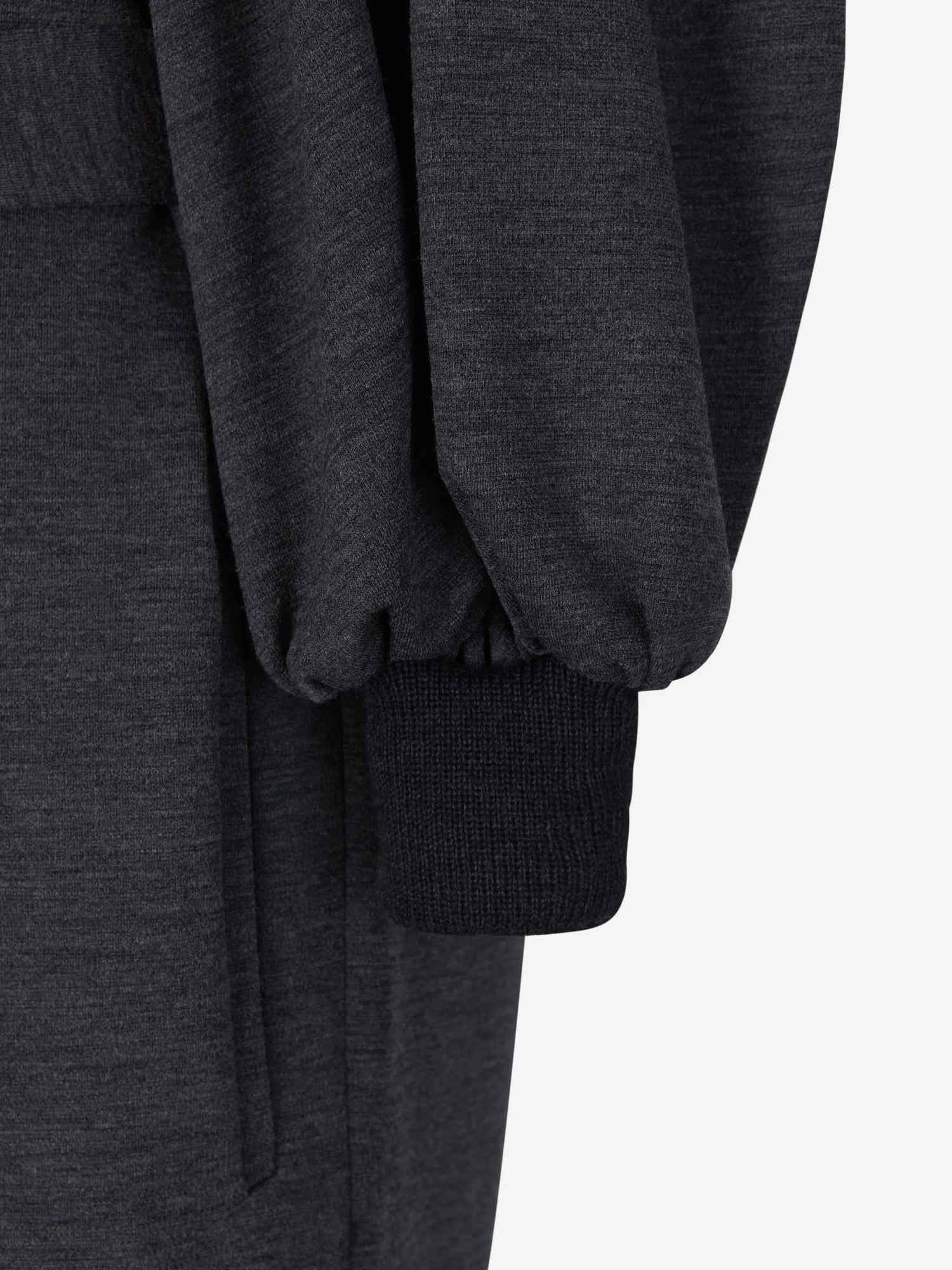 Outlet online Martin Grant Mujer Vestido Mangas Abullonadas Lana color Gris Piedra sku 732-000989 01 - Foto 4