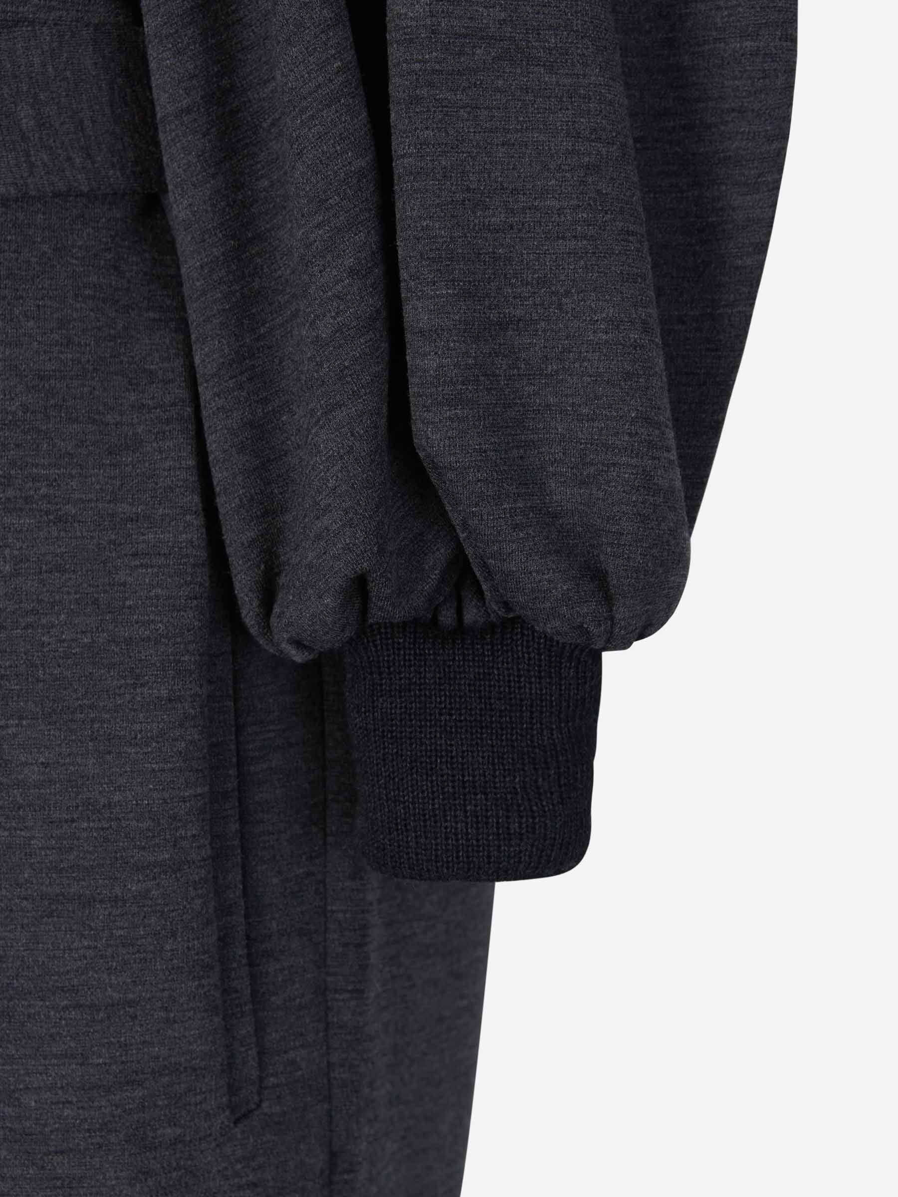 Outlet online Martin Grant Mujer Vestido Mangas Abullonadas Lana color Gris Piedra sku 732-000989 01 - Foto 4