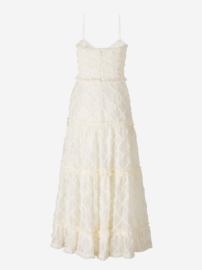 Outlet online Alexis Mujer Vestido Midi Rasa color Marfil sku 732-001202 01 - Foto 2