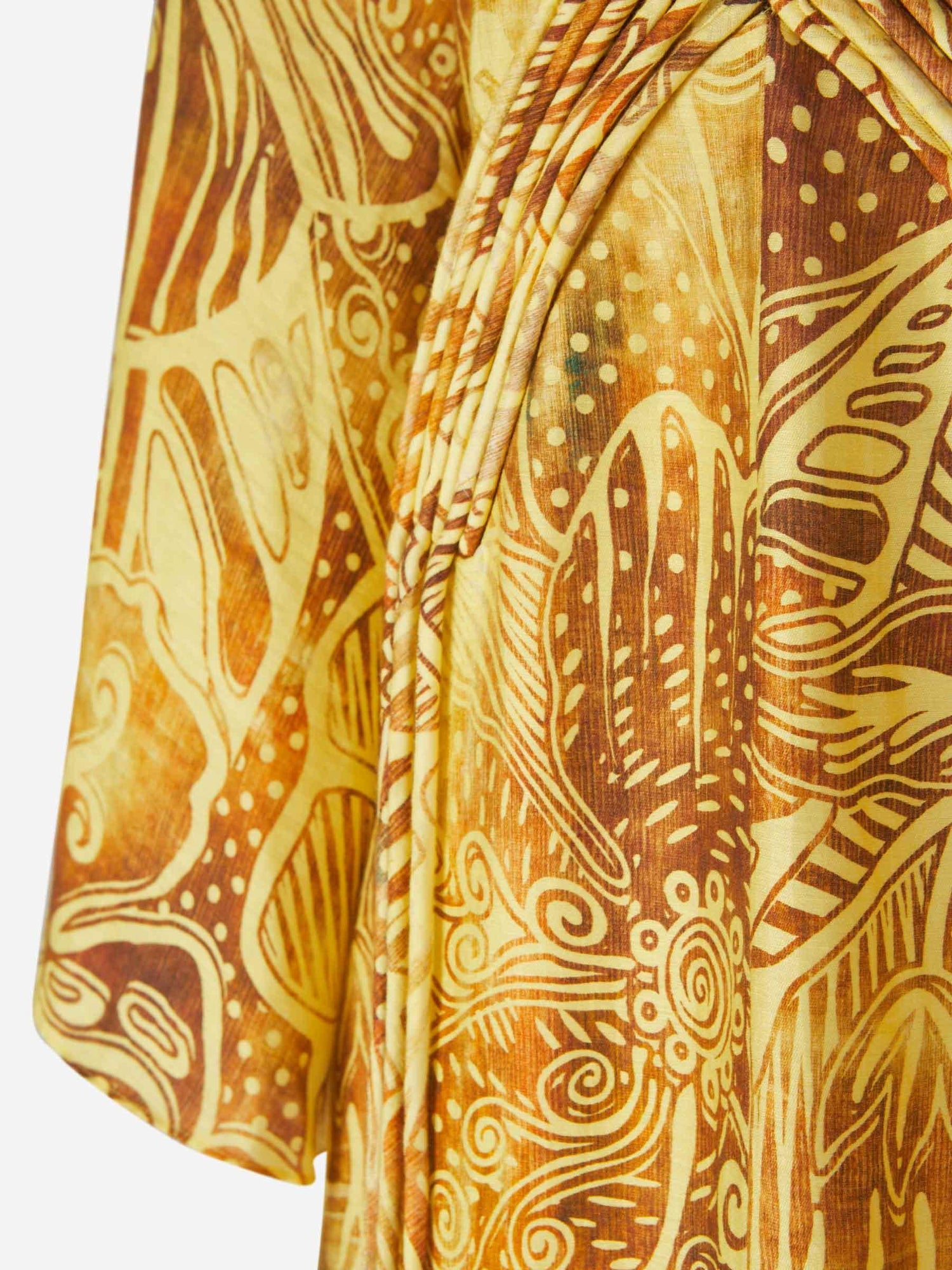 Outlet online Alexis Mujer Vestido Mirela Lino color Amarillo sku 732-001203 01 - Foto 3