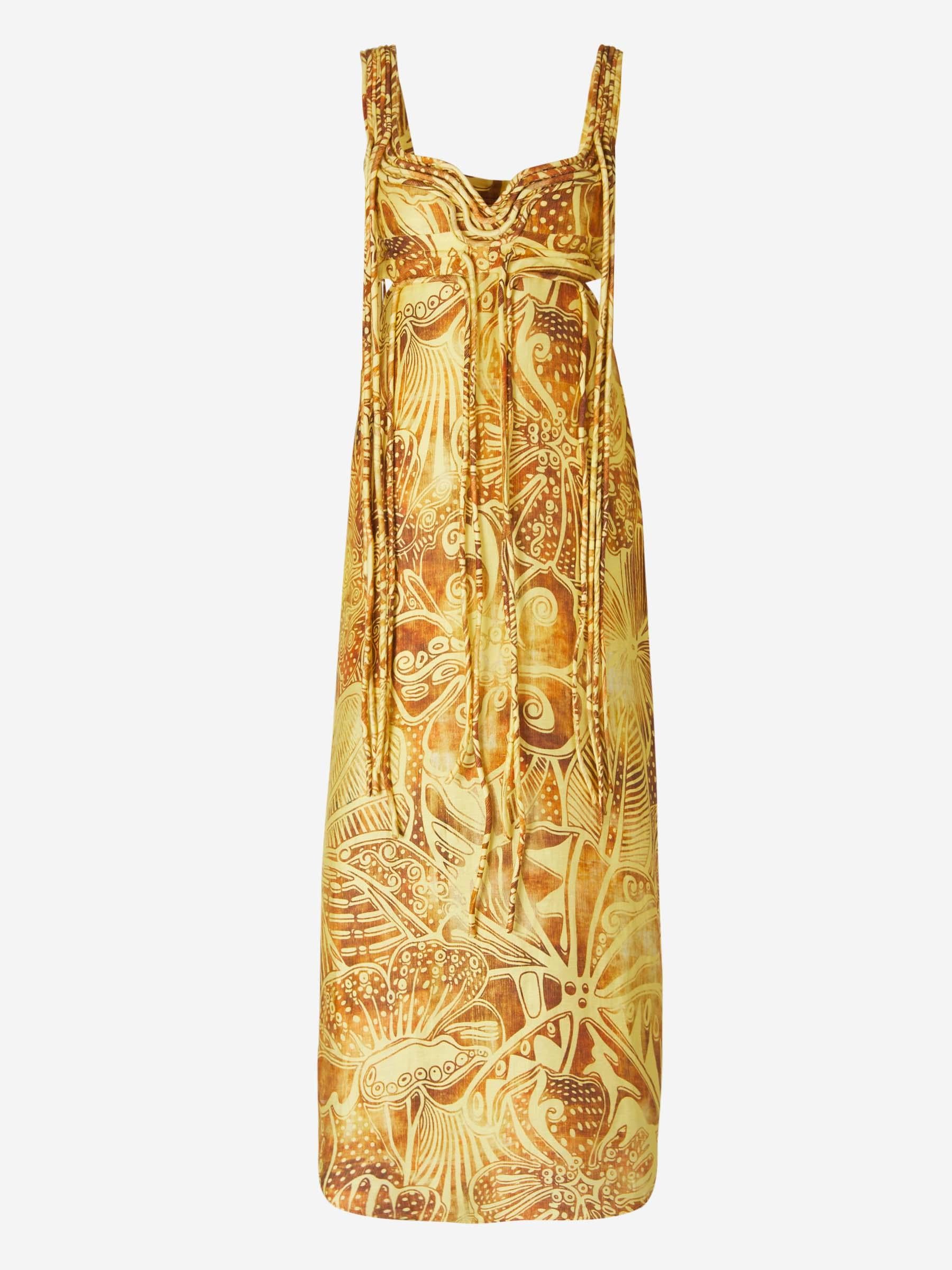 Outlet online Alexis Mujer Vestido Zen Lino color Amarillo sku 732-001204 01 - Foto 1