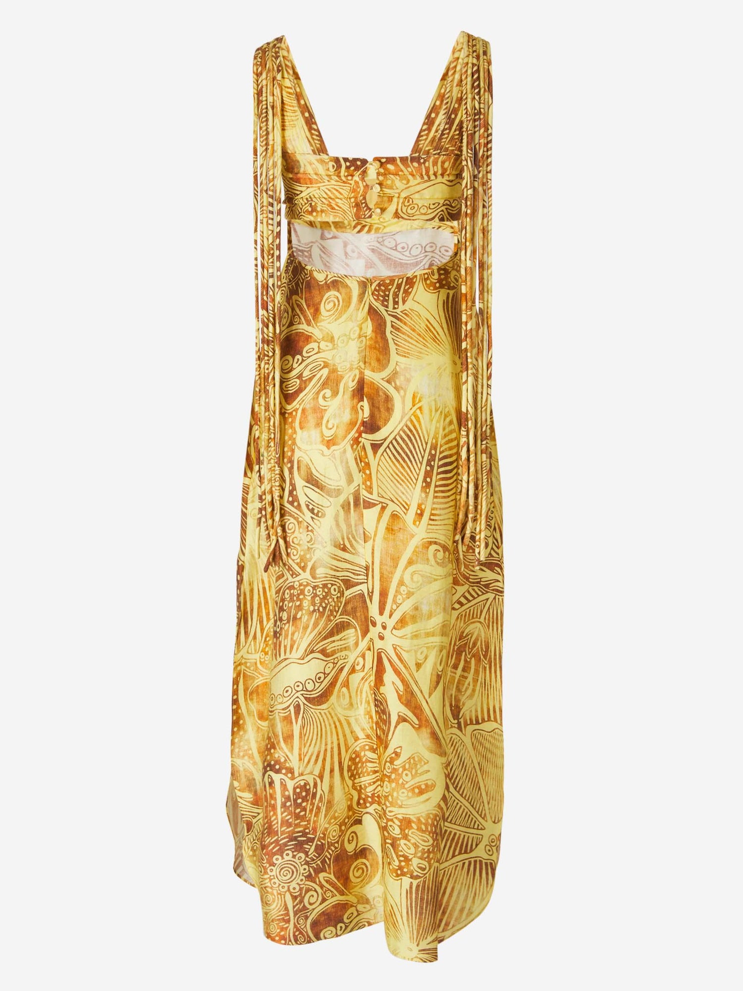 Outlet online Alexis Mujer Vestido Zen Lino color Amarillo sku 732-001204 01 - Foto 2