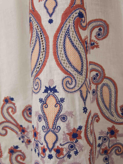 Outlet online Zimmermann Mujer Vestido Bordado Lino color Beige sku 732-001248 01 - Foto 4