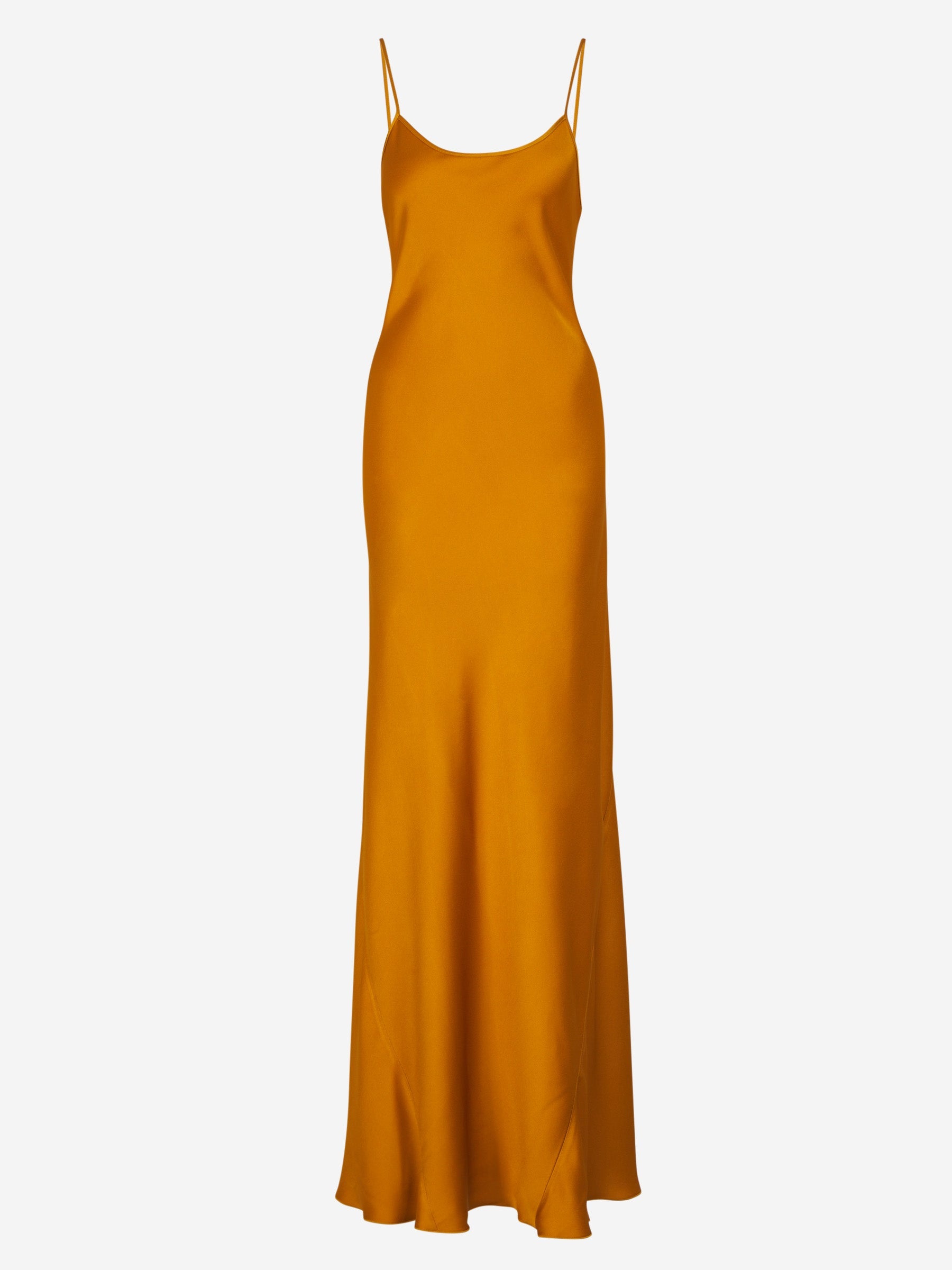 Outlet online Victoria Beckham Mujer Vestido Maxi Satinado color Naranja Claro sku 732-001274 01 - Foto 1