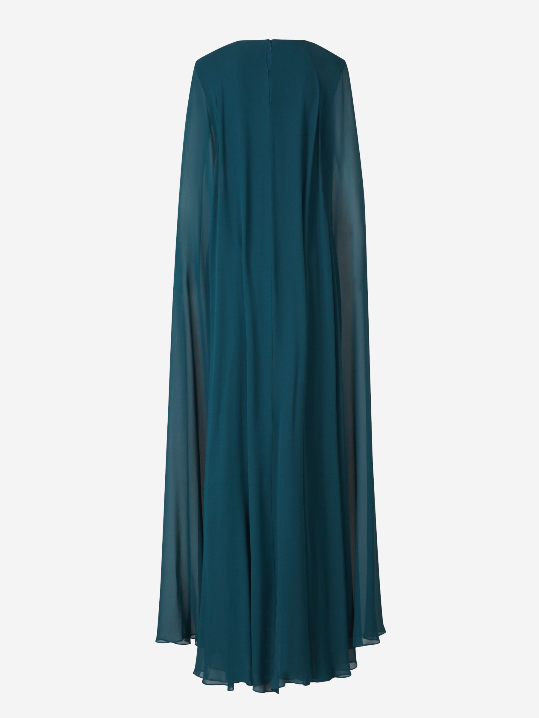 Outlet online Roland Mouret Mujer Vestido Maxi Crepé Capas color Azul sku 732-001393 01 - Foto 2