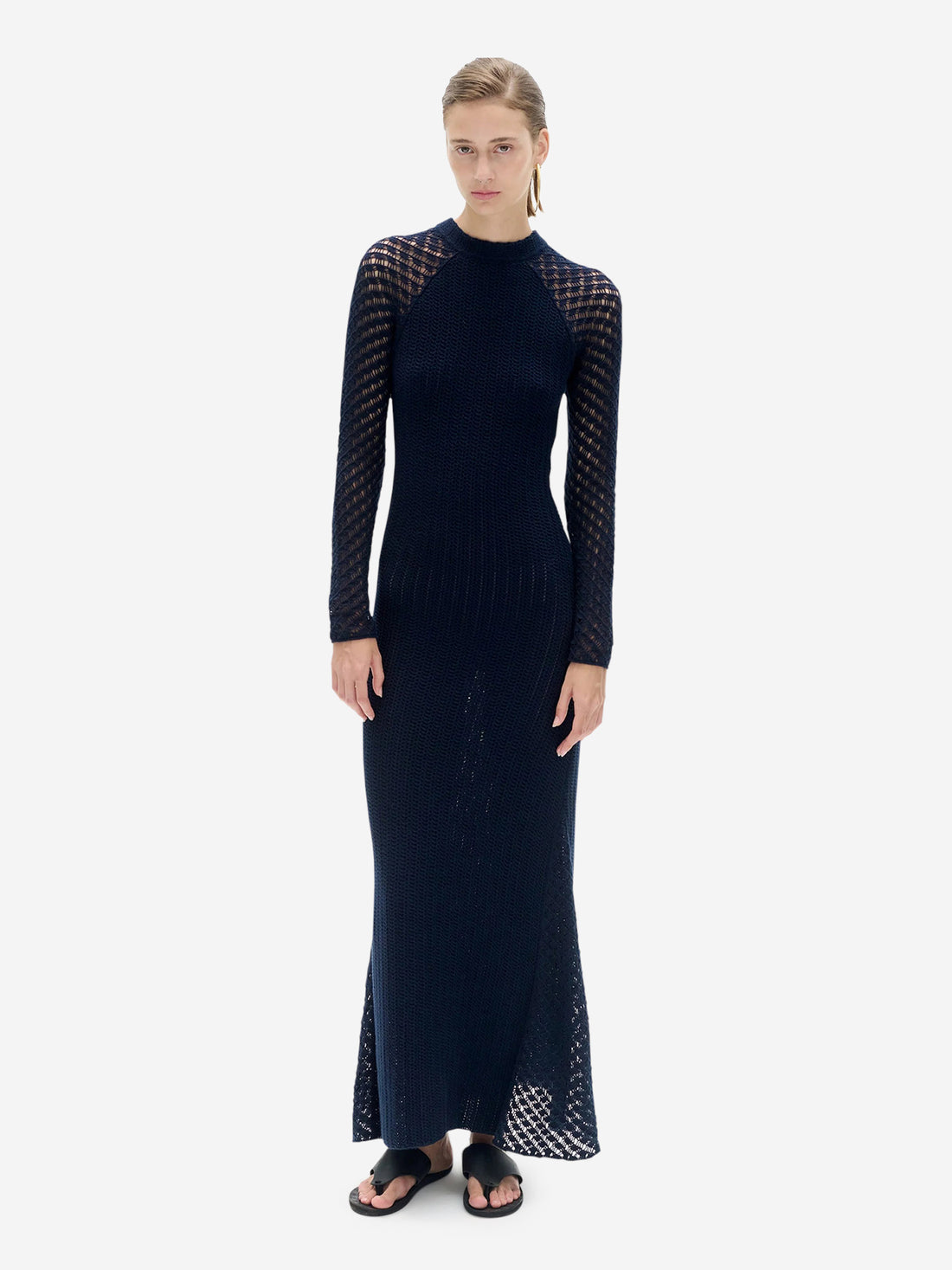 Outlet online Escvdo Mujer Vestido Pirqa de punto color Azul Marino sku 732-001406 01 - Foto 2