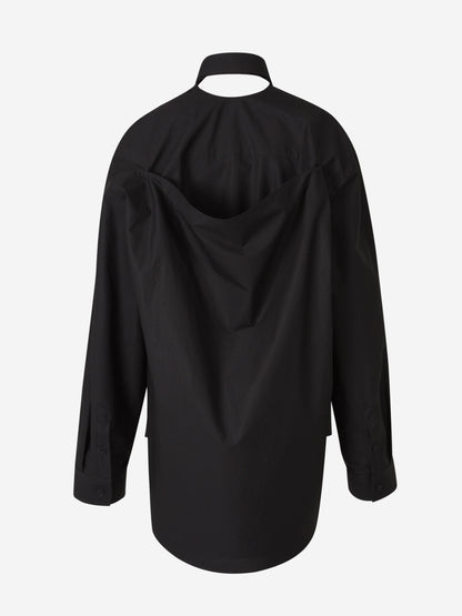 Balenciaga Mujer Barcelona Vestido Mini Camisero Suspended color Negro sku 732-001411 01 - Foto 2