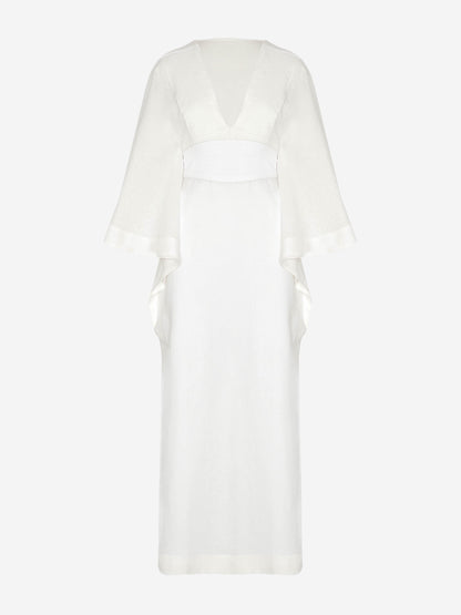 Andres Otalora Mujer Barcelona Vestido Kaftán Volar color Blanco sku 732-001473 01 - Foto 1