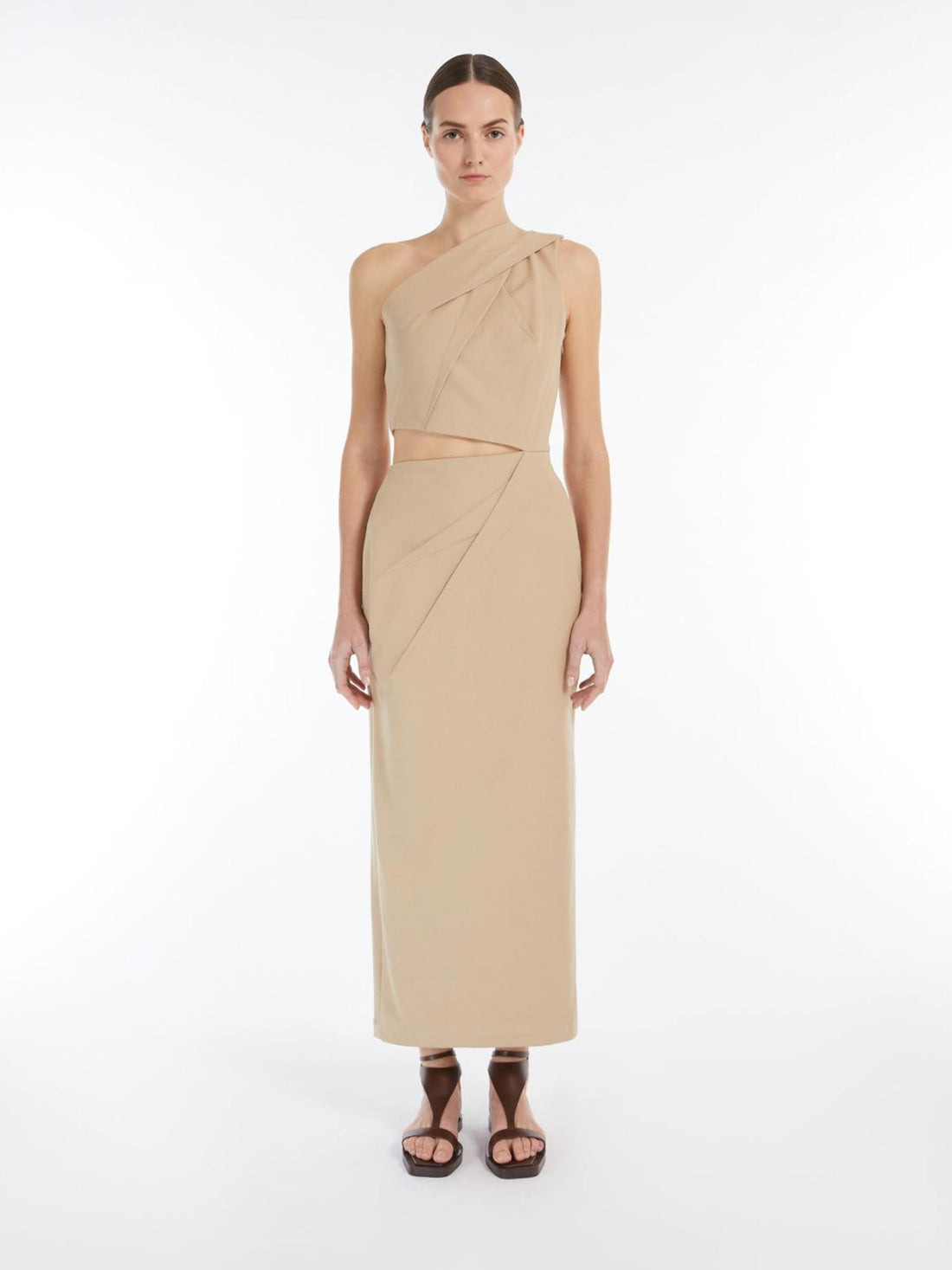 Max Mara Mujer Barcelona Vestido Midi Entallado color Camel sku 732-001476 01 - Foto 2