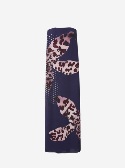 Outlet online Dries Van Noten Mujer Vestido Maxi Estampado color Violeta sku 732-001484 01 - Foto 1