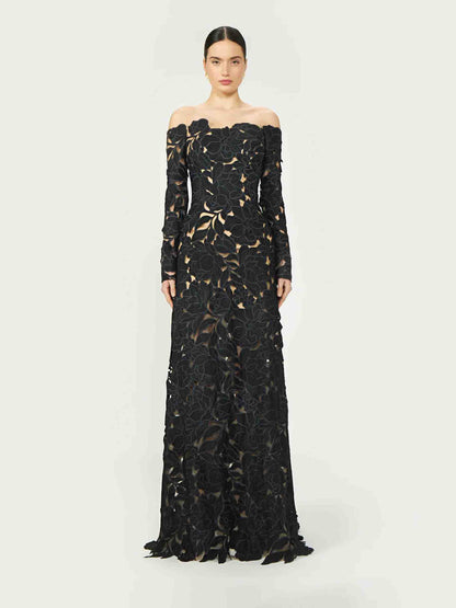 Outlet online Costarellos Mujer Vestido Maxi Kasia color Negro sku 732-001500 02 - Foto 2