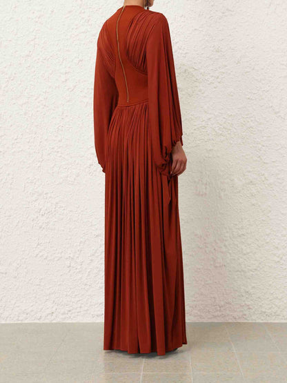 Zimmermann Mujer Barcelona Vestido Maxi Illuminate color Naranja Oscuro sku 732-001504 01 - Foto 4