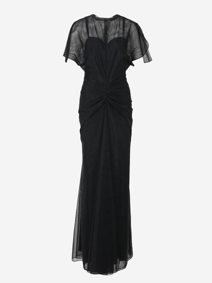 Outlet online Victoria Beckham Mujer Vestido Maxi Bella color Negro sku 732-001506 01 - Foto 1