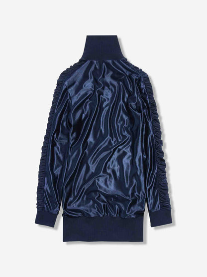 Outlet online Balenciaga Mujer Vestido Mini Tracksuit color Azul Marino sku 732-001553 01 - Foto 3