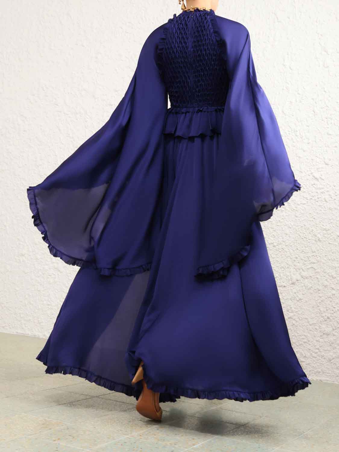 Outlet online Zimmermann Mujer Vestido Maxi Seda color Azul Cobalto sku 732-001567 01 - Foto 3