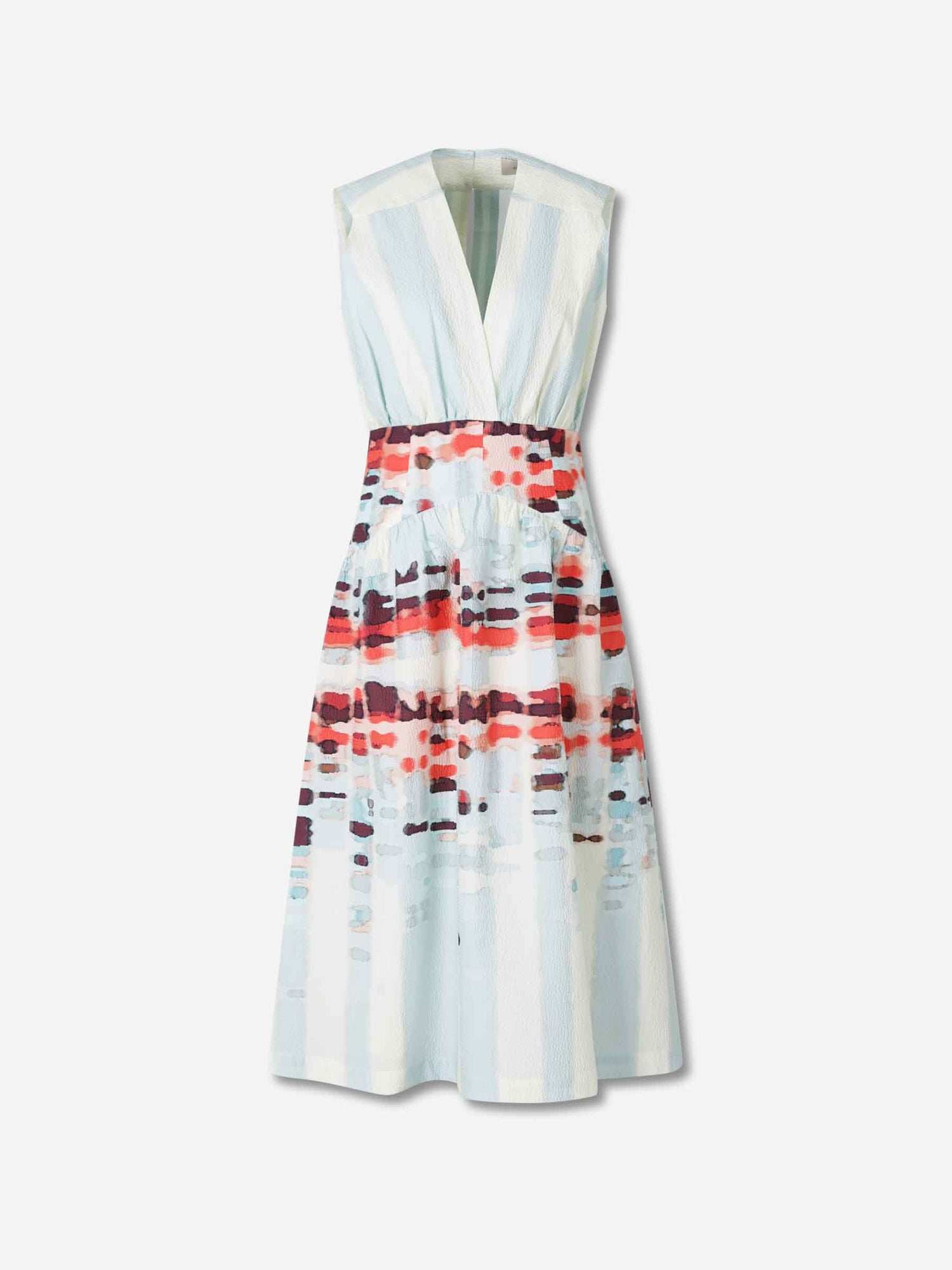 Outlet online Silvia Tcherassi Mujer Vestido Midi Seersucker color Multicolor sku 732-001576 01 - Foto 1