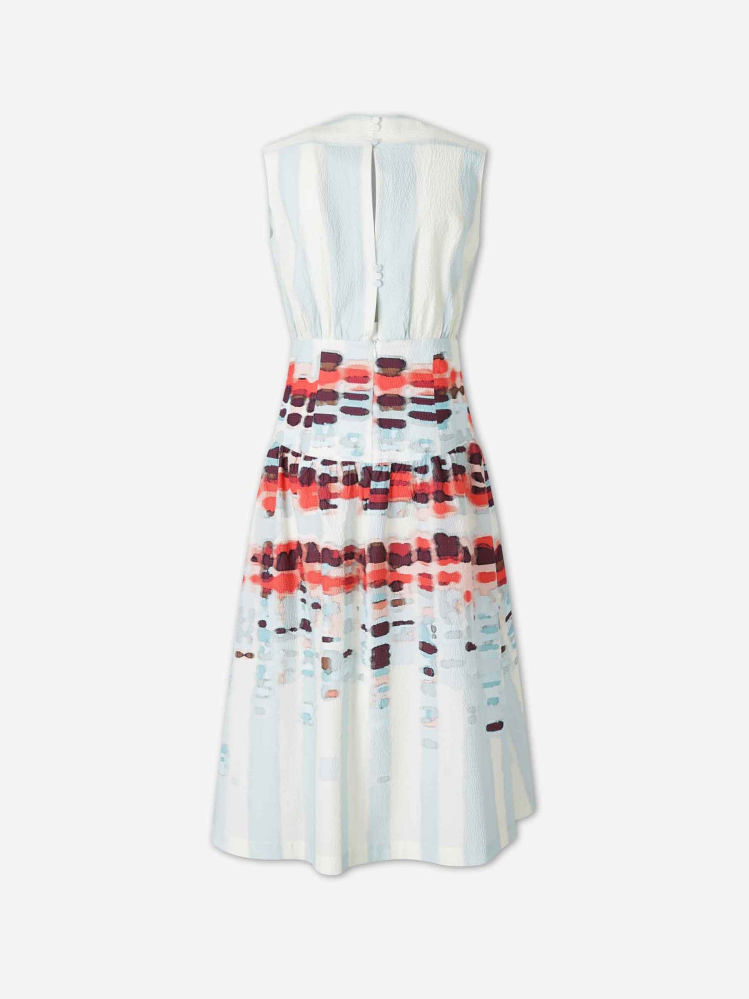 Outlet online Silvia Tcherassi Mujer Vestido Midi Seersucker color Multicolor sku 732-001576 01 - Foto 2