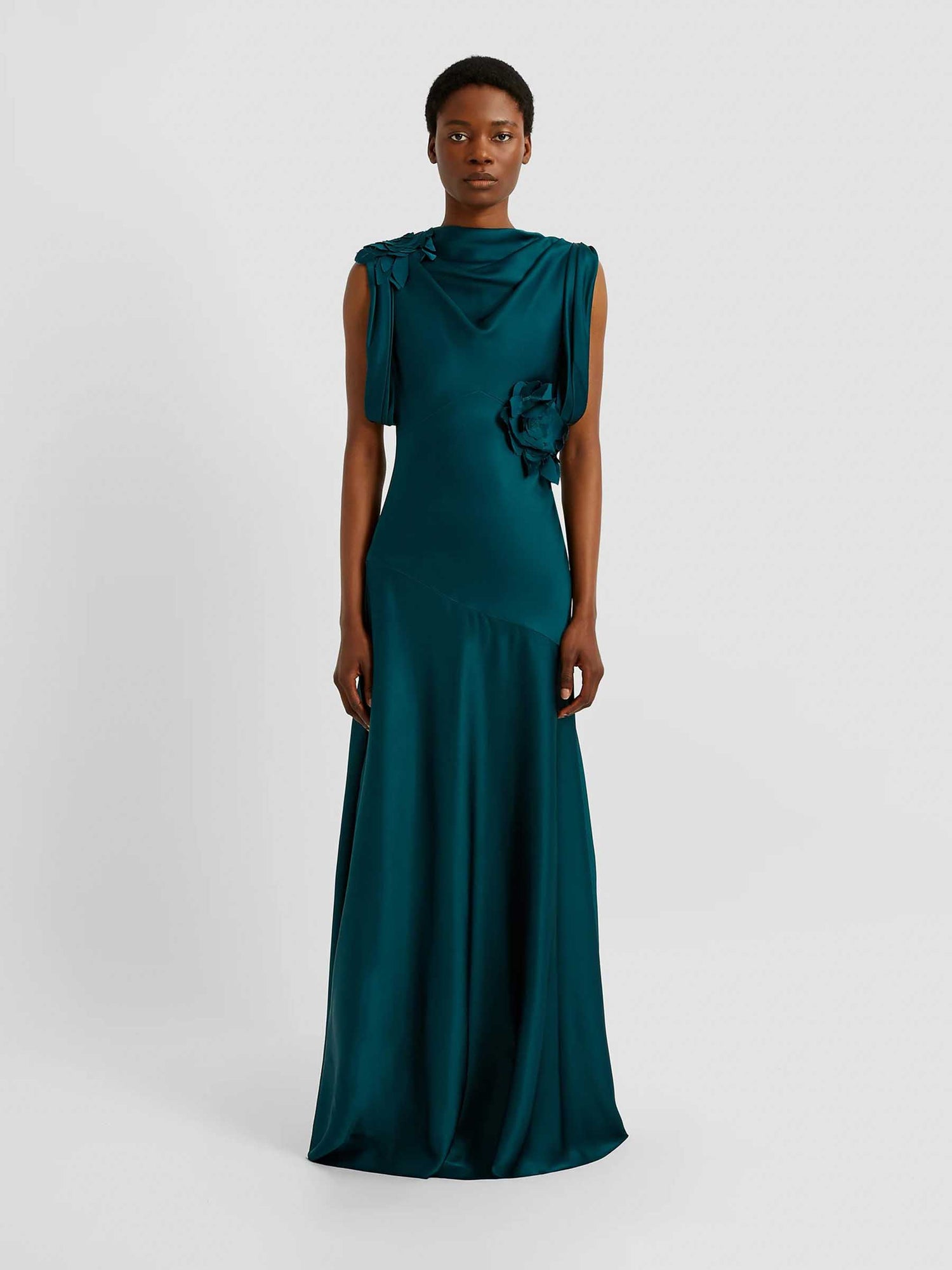 Outlet online Erdem Mujer Vestido Maxi Floral color Verde Oscuro sku 732-001606 01 - Foto 2