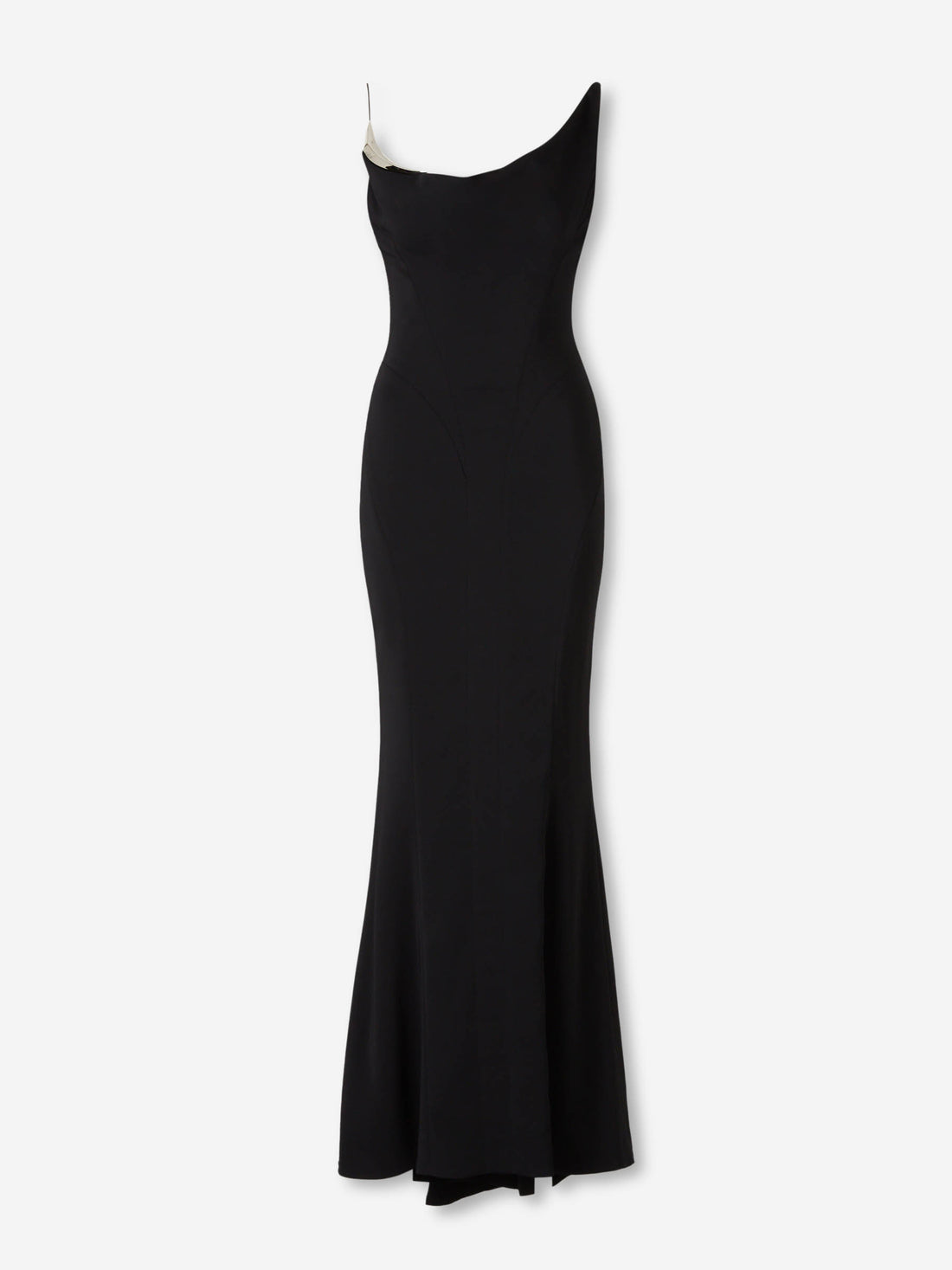 Outlet online Mugler Mujer Vestido Maxi Asimétrico color Negro sku 732-001607 01 - Foto 1