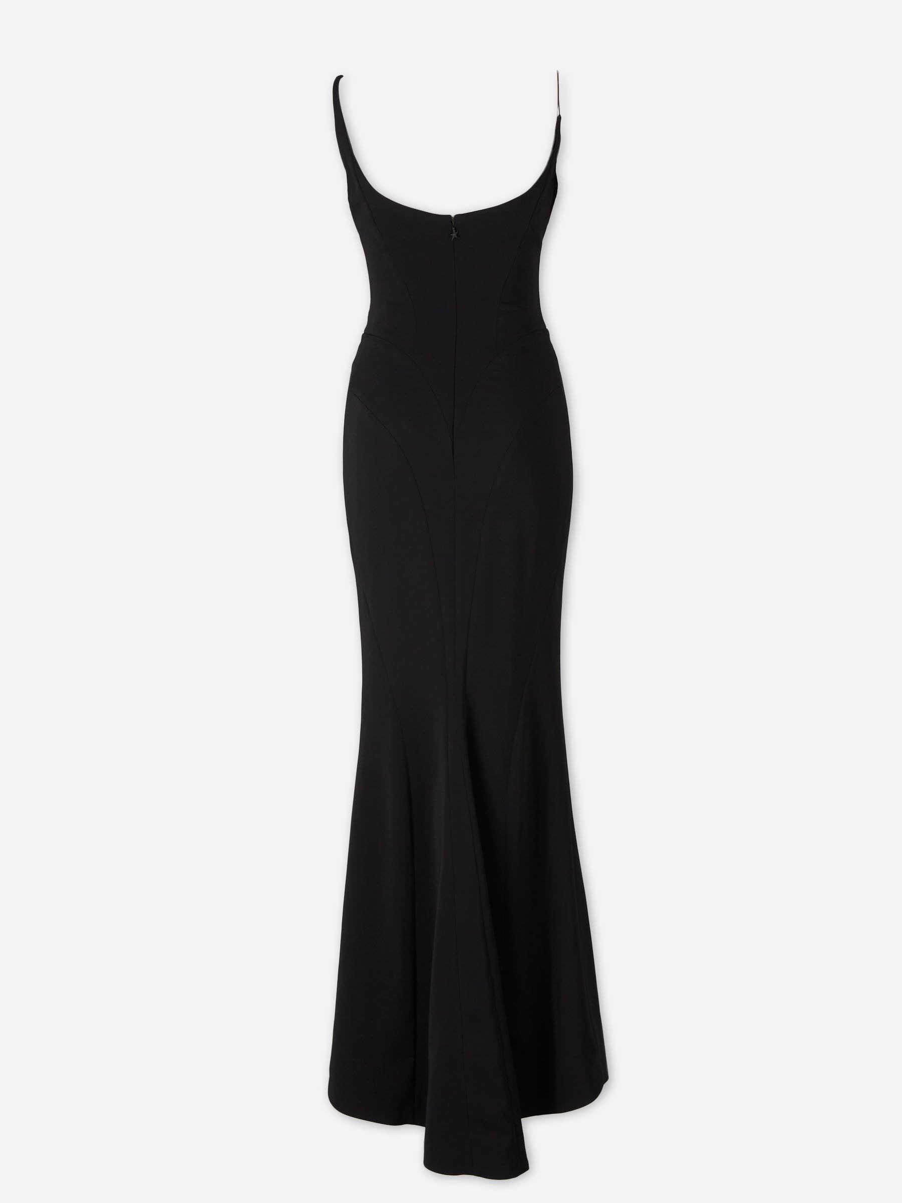Outlet online Mugler Mujer Vestido Maxi Asimétrico color Negro sku 732-001607 01 - Foto 2