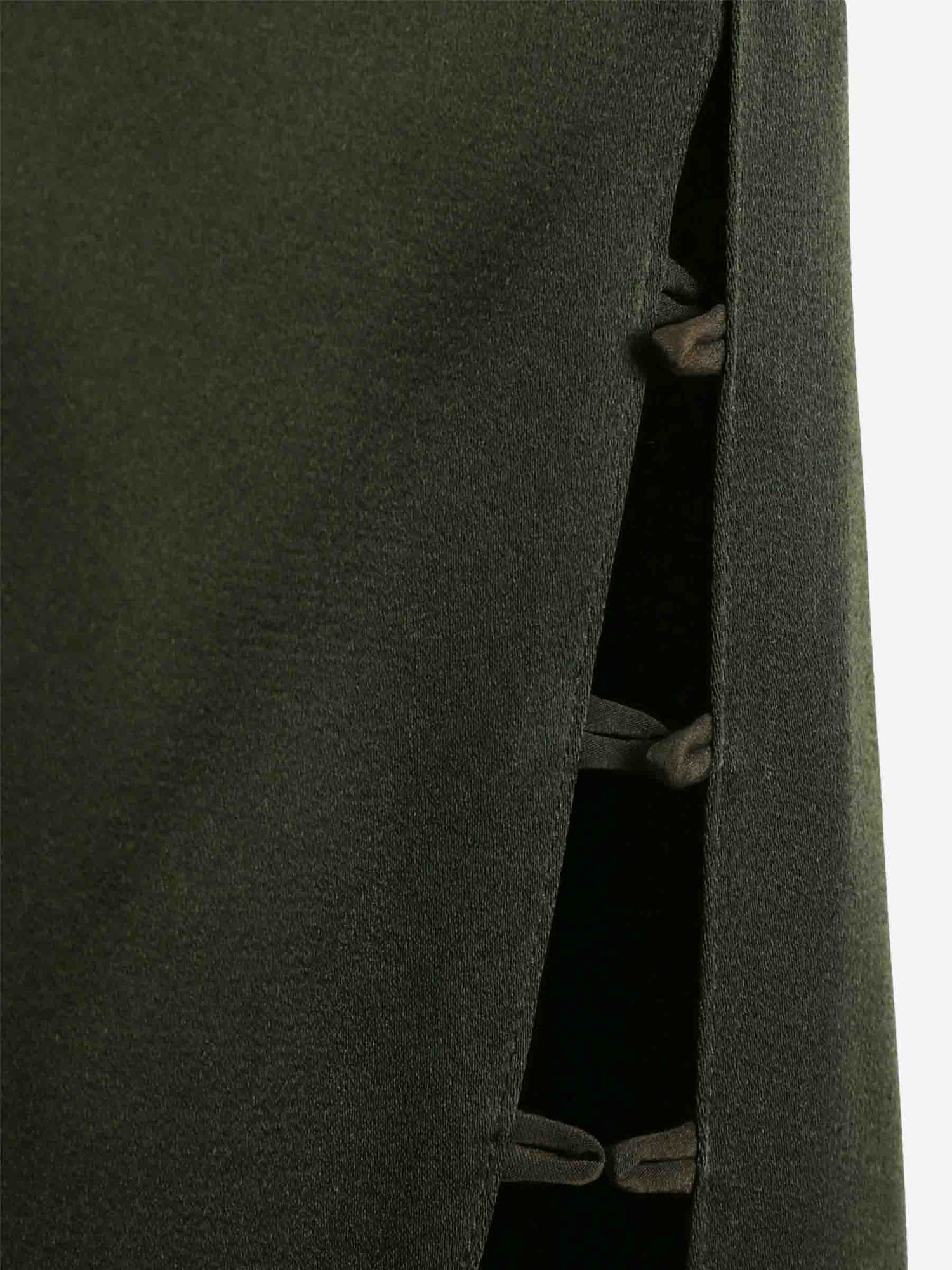 Outlet online Victoria Beckham Mujer Vestido Maxi Asimétrico color Verde Militar sku 732-001613 01 - Foto 3