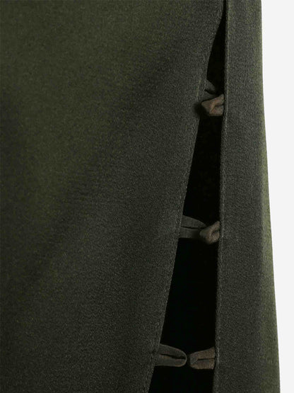 Outlet online Victoria Beckham Mujer Vestido Maxi Asimétrico color Verde Militar sku 732-001613 01 - Foto 3