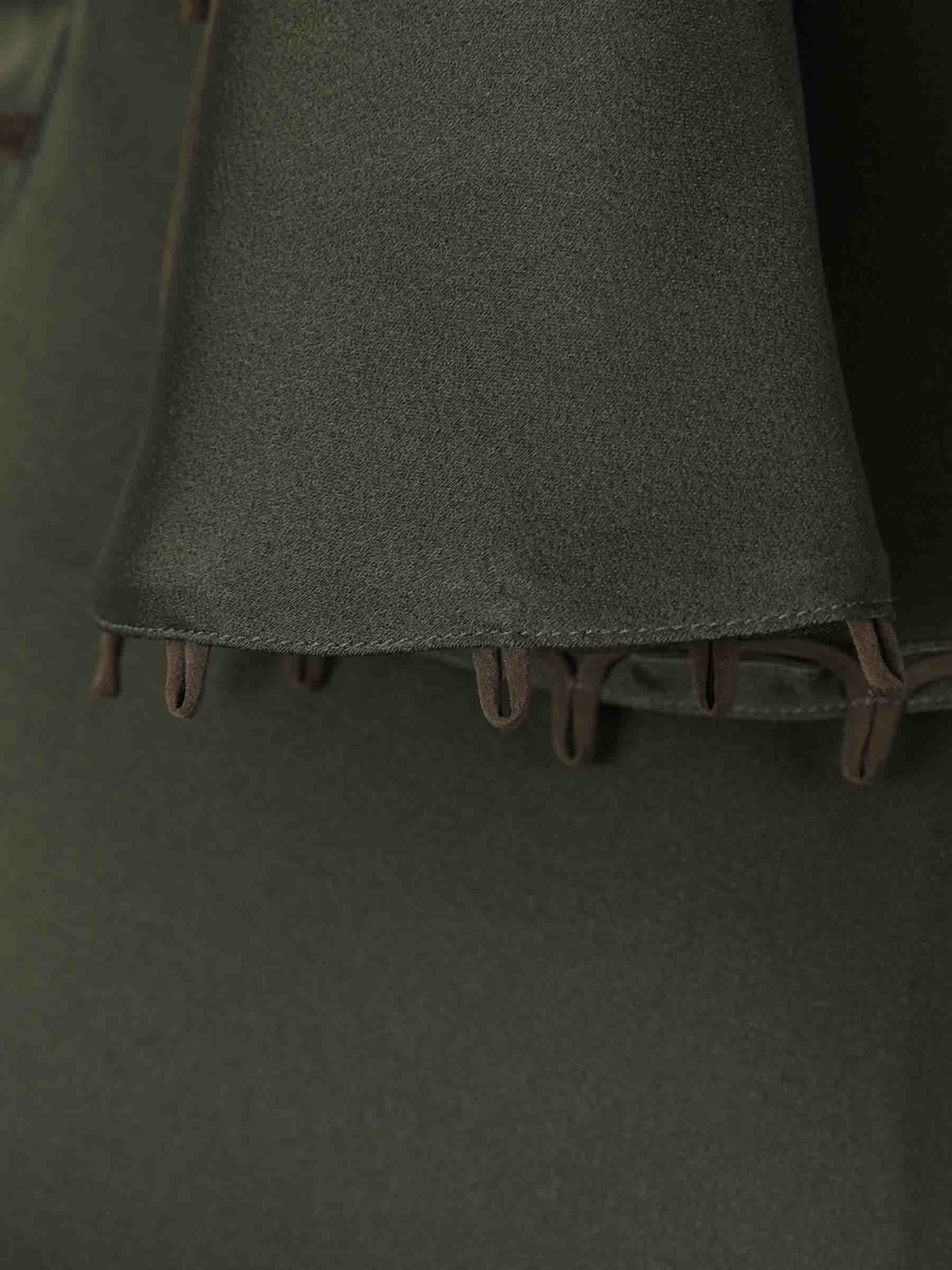 Outlet online Victoria Beckham Mujer Vestido Maxi Asimétrico color Verde Militar sku 732-001613 01 - Foto 4