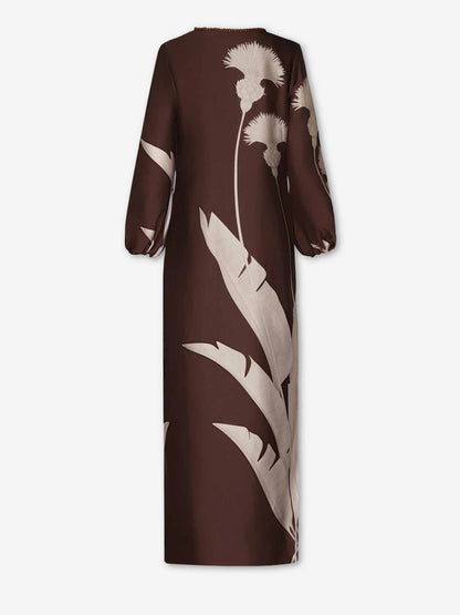 Andres Otalora Mujer Barcelona Vestido Maxi Palmas color Marrón sku 732-001656 01 - Foto 2