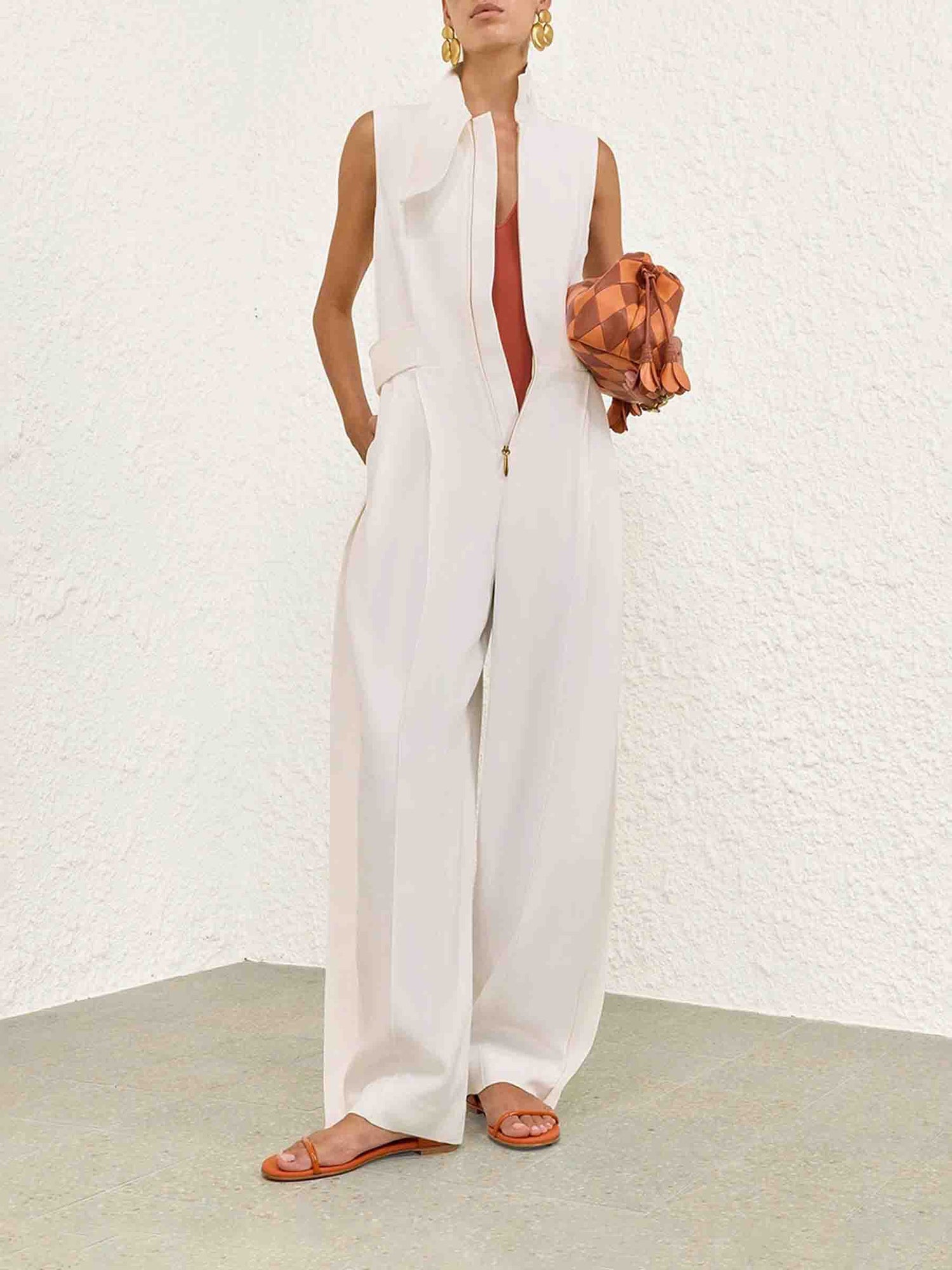 Zimmermann Mujer Barcelona Mono Luna Twill color Blanco sku 732-001702 01 - Foto 2