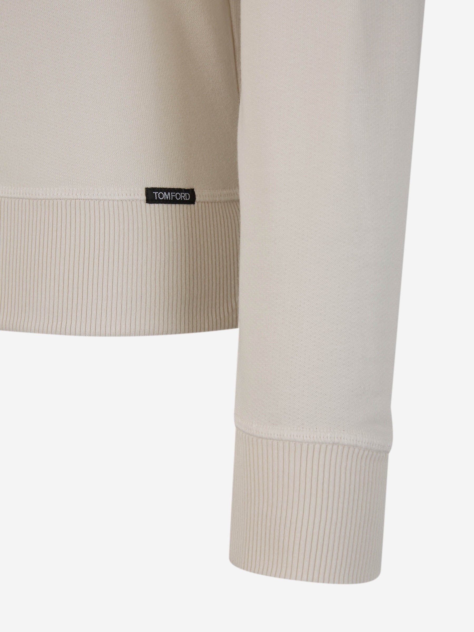 Outlet online Tom Ford Hombre Sudadera Crewneck Lisa color Beis sku 545-001534 01 - Foto 4