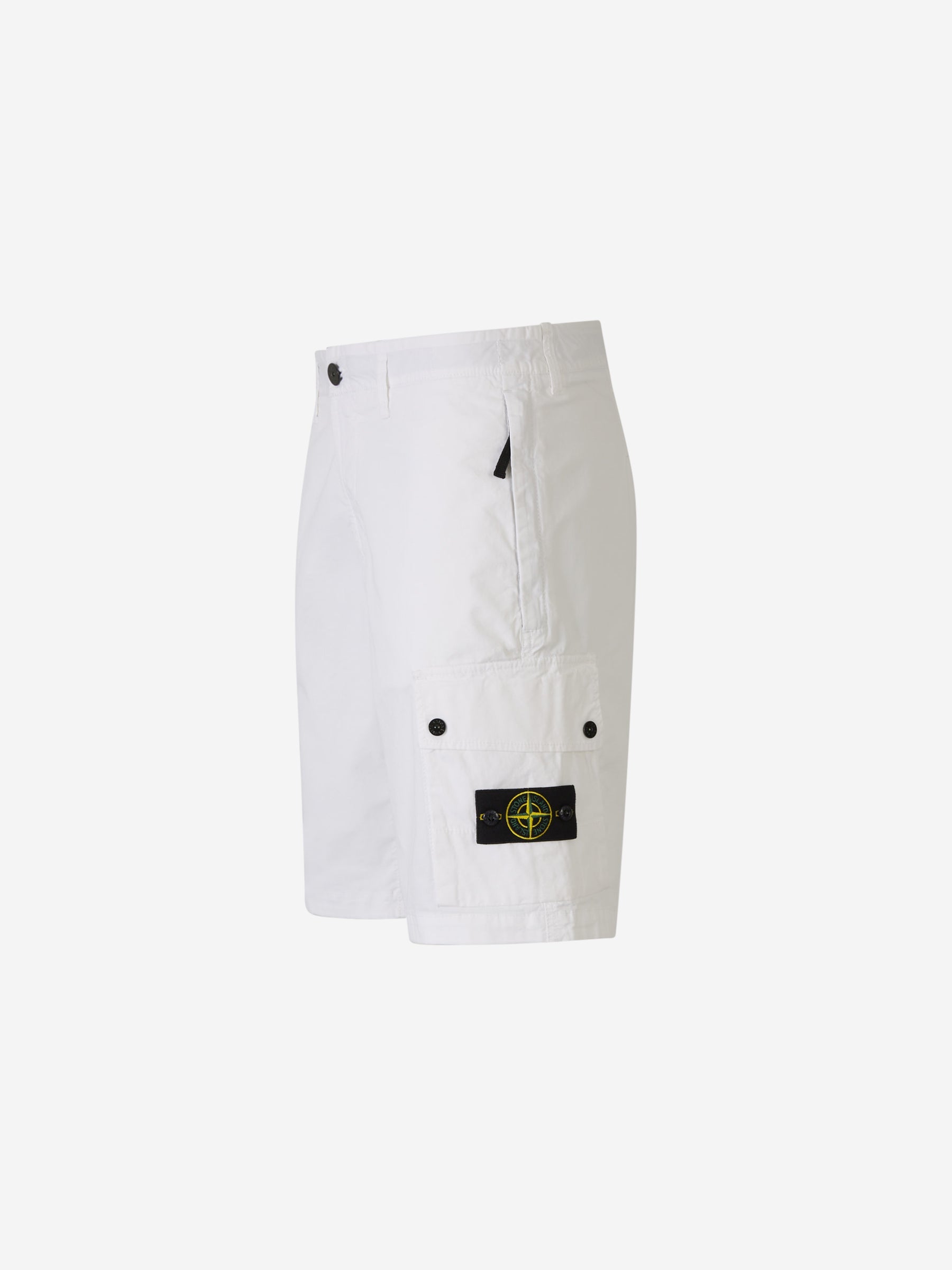 Outlet online Stone Island Hombre Bermudas Cargo Logo color Blanco sku 523-000976 02 - Foto 2
