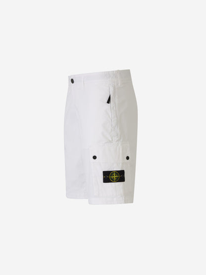Outlet online Stone Island Hombre Bermudas Cargo Logo color Blanco sku 523-000976 02 - Foto 2