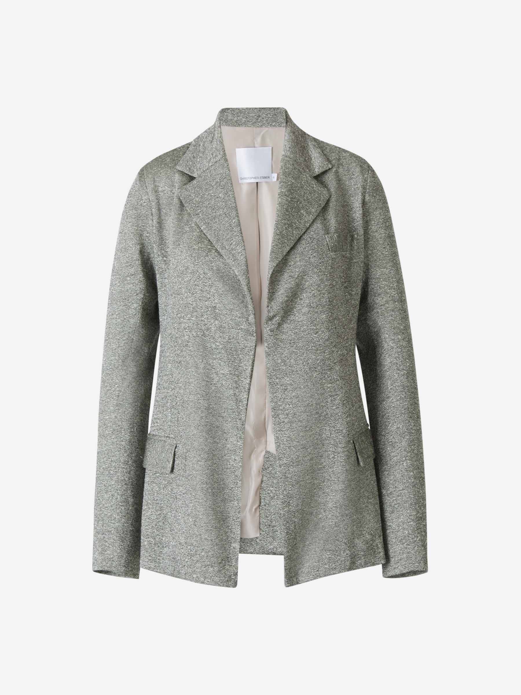 Outlet online Christopher Esber Mujer Blazer Rubik Marled color Gris Claro sku 741-001761 01 - Foto 1