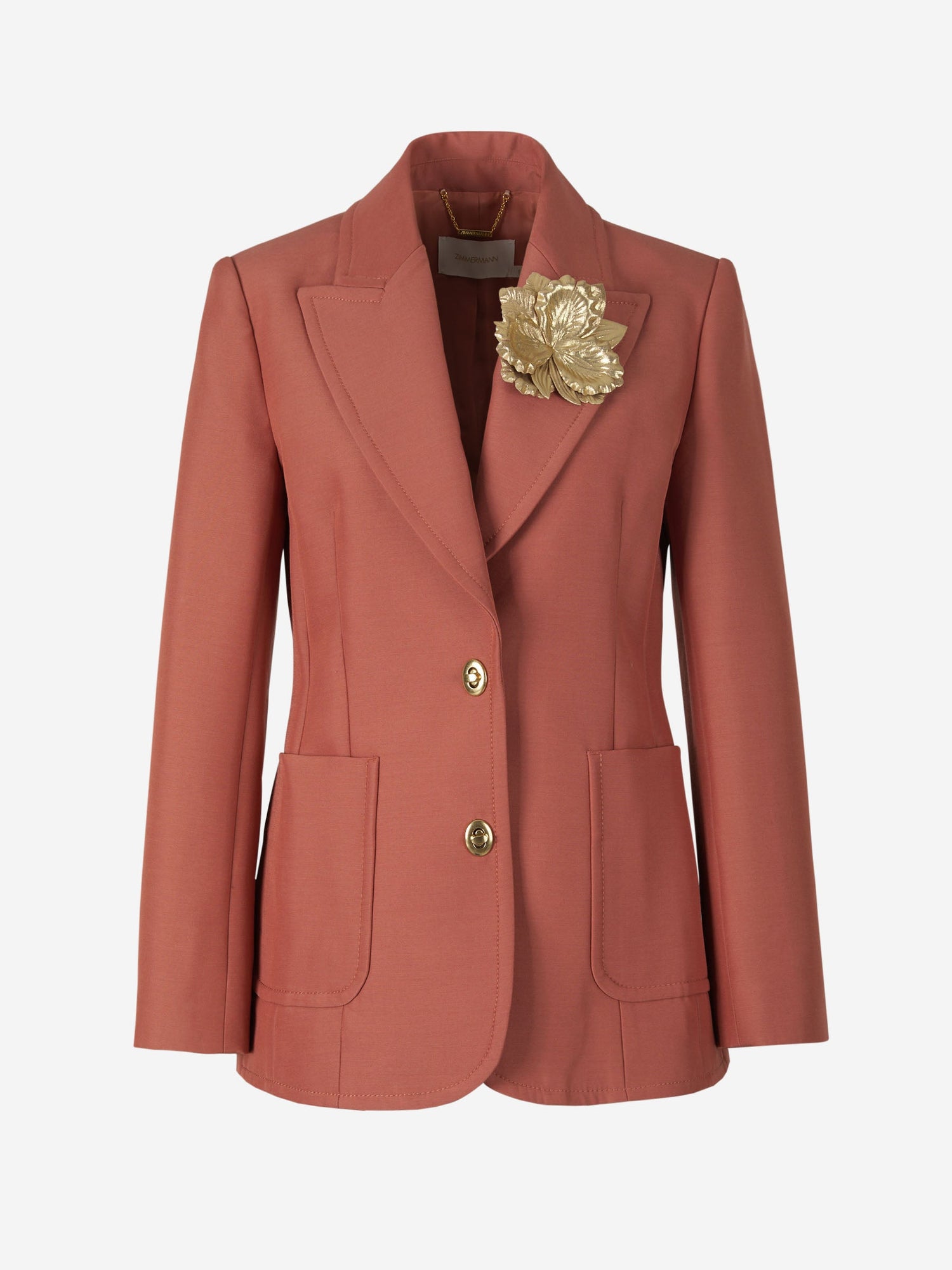 Outlet online Zimmermann Mujer Blazer Kaleidoscope color Coral sku 741-001864 01 - Foto 1