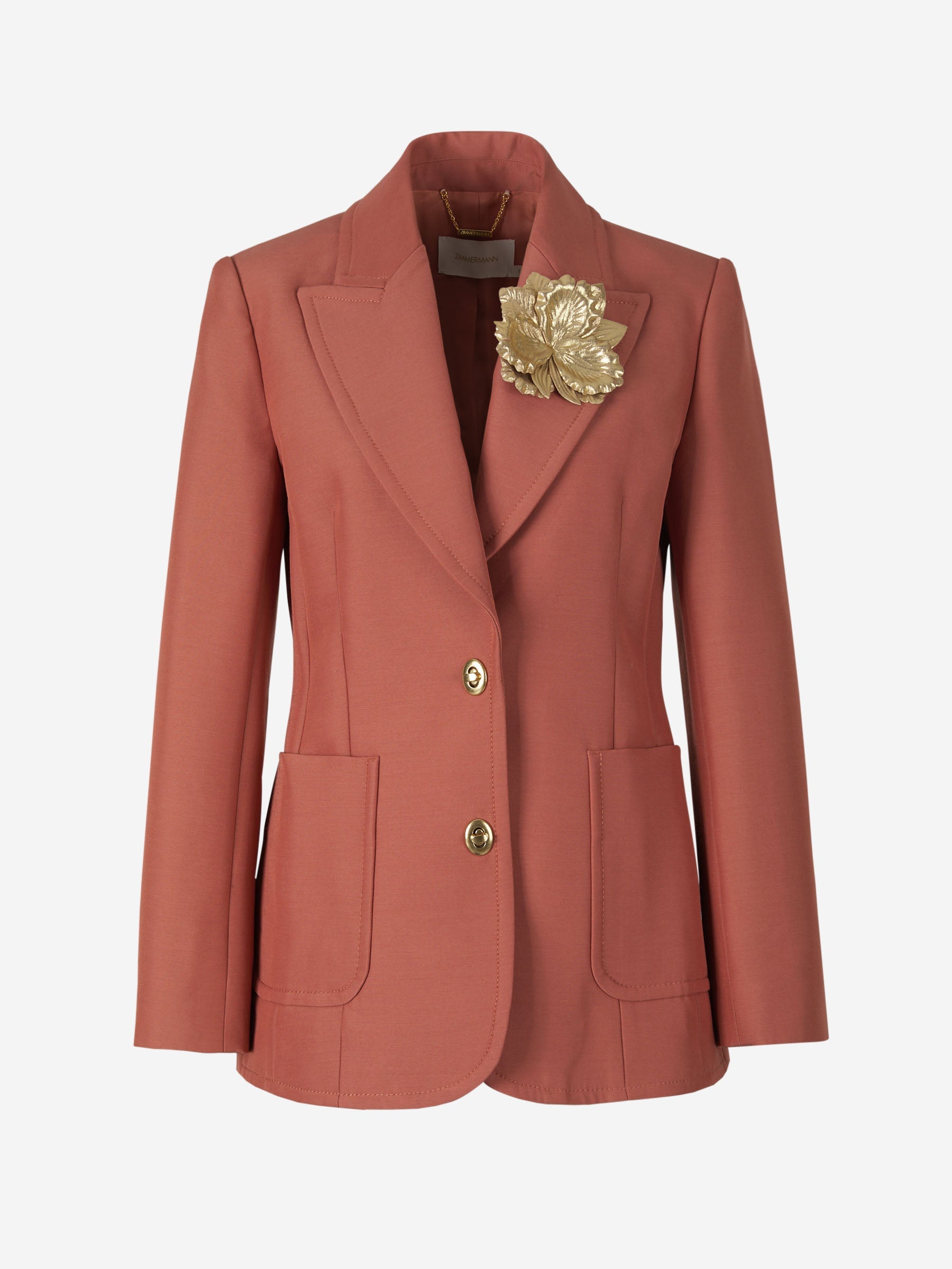 Outlet online Zimmermann Mujer Blazer Kaleidoscope color Coral sku 741-001864 01 - Foto 1
