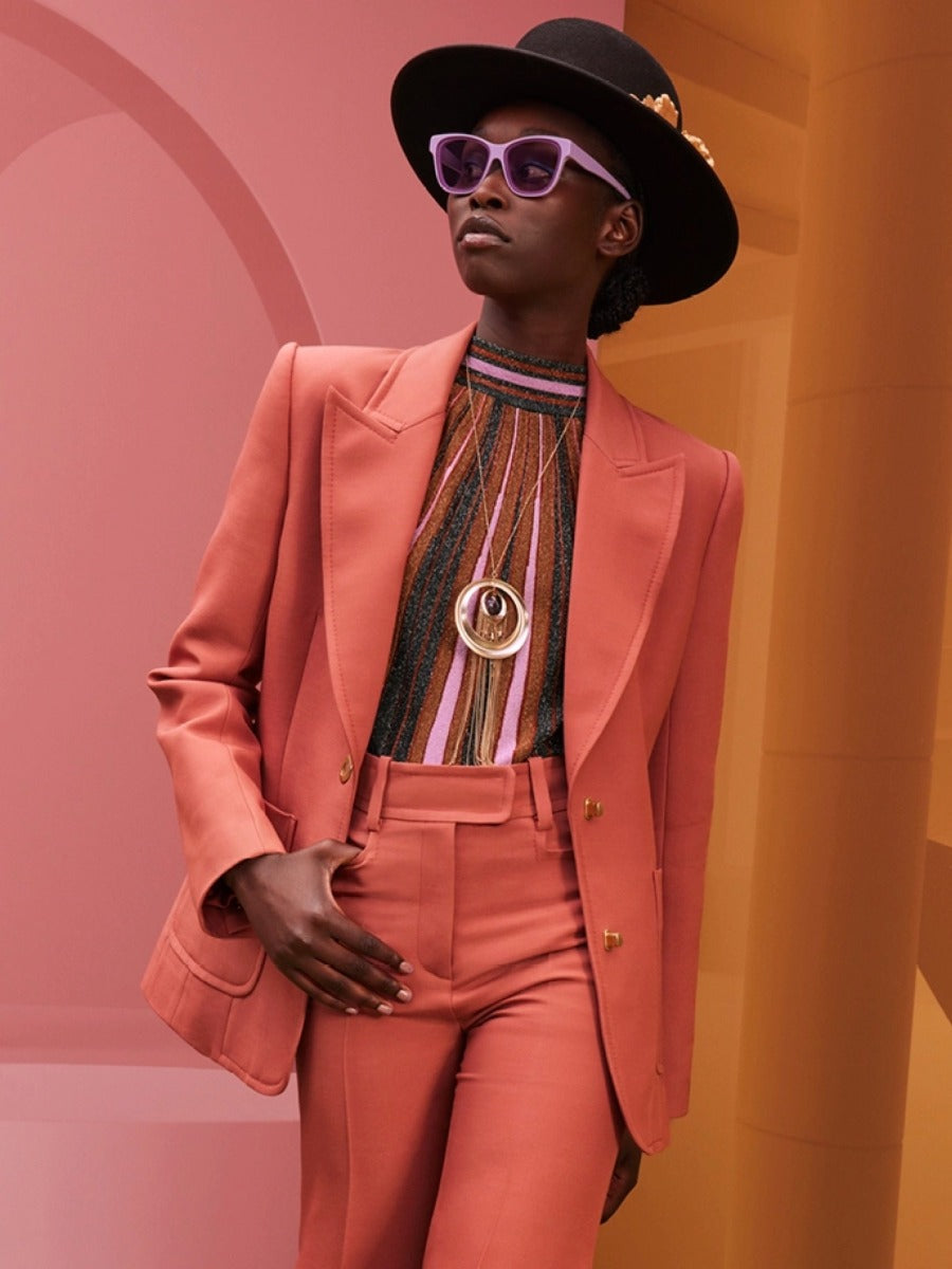 Outlet online Zimmermann Mujer Blazer Kaleidoscope color Coral sku 741-001864 01 - Foto 6