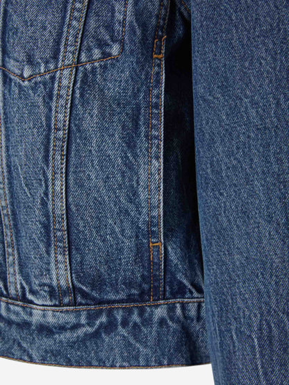 Outlet online Alexander Wang Mujer Cazadora Denim Logo color Azul Cobalto sku 741-002007 01 - Foto 4