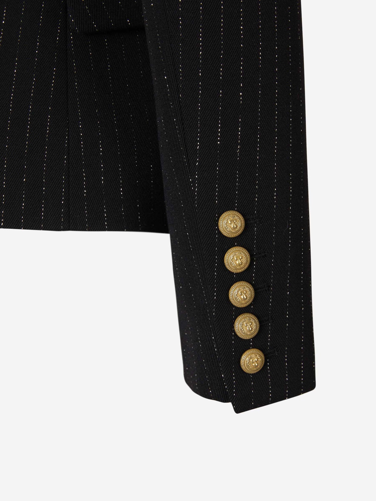 Outlet online Balmain Mujer Blazer Punto Lana color Negro sku 741-002018 01 - Foto 6