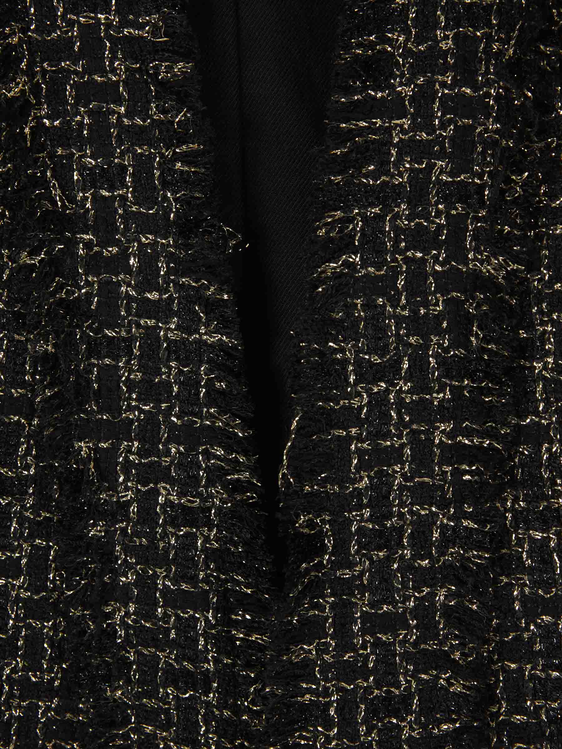 Outlet online Balmain Mujer Blazer Tweed Lúrex color Negro sku 741-002020 01 - Foto 4