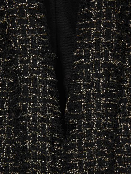 Outlet online Balmain Mujer Blazer Tweed Lúrex color Negro sku 741-002020 01 - Foto 4