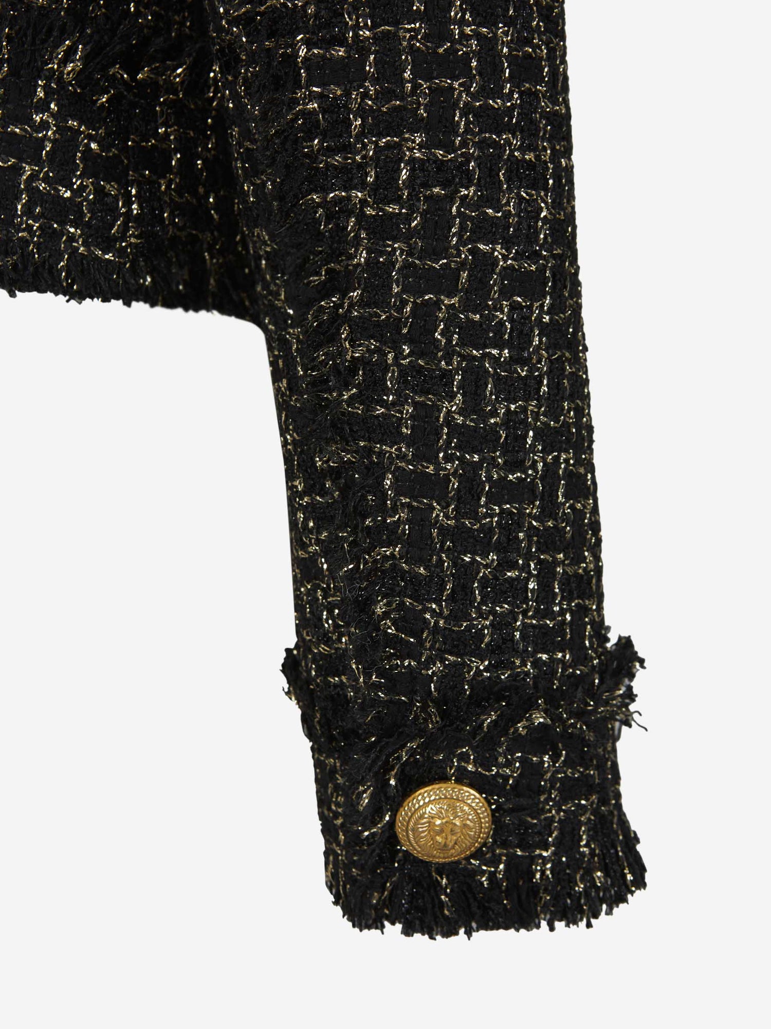 Outlet online Balmain Mujer Blazer Tweed Lúrex color Negro sku 741-002020 01 - Foto 5