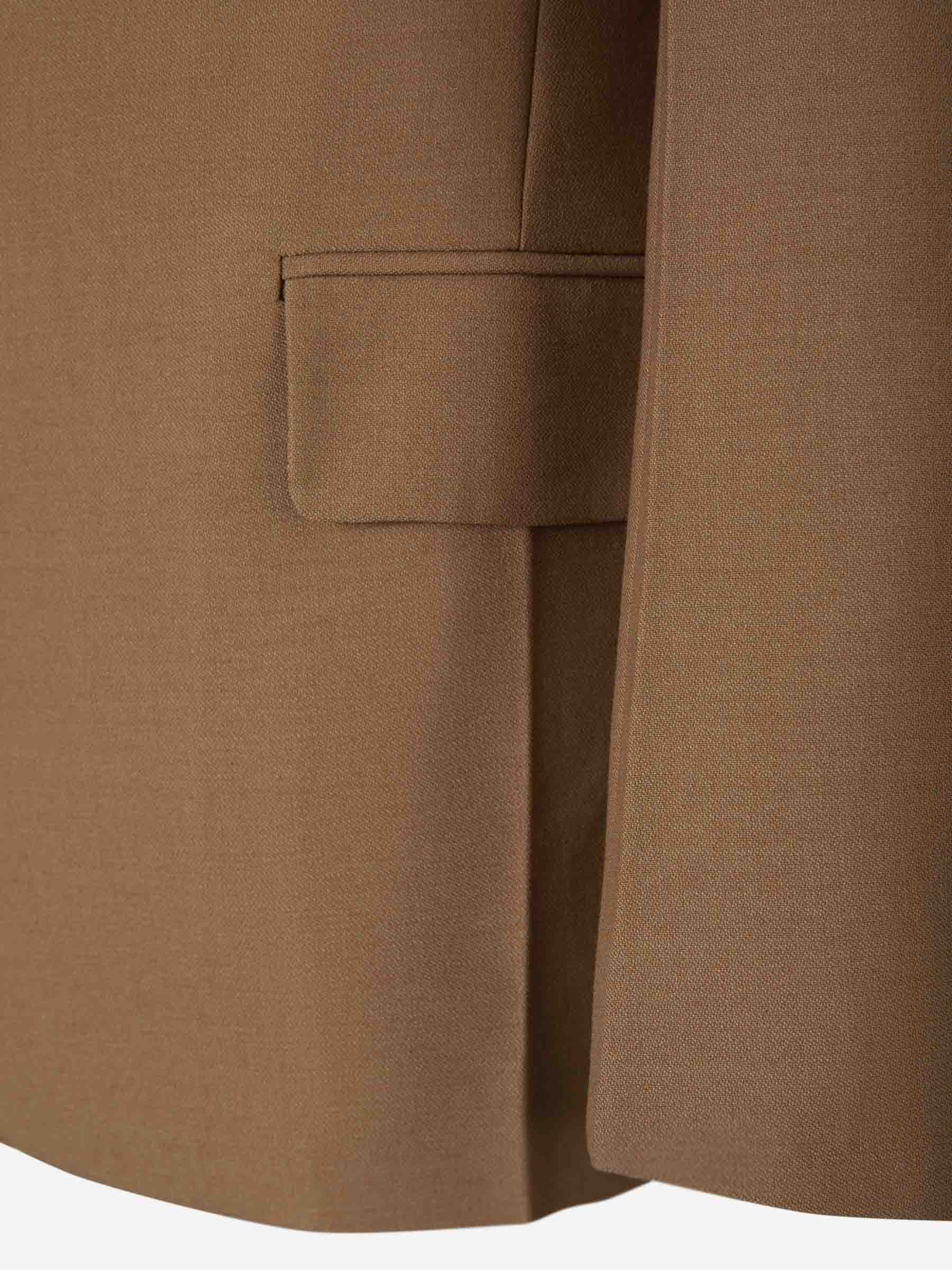 Outlet online Victoria Beckham Mujer Blazer Asimétrica Lana color Marrón sku 741-002028 01 - Foto 4