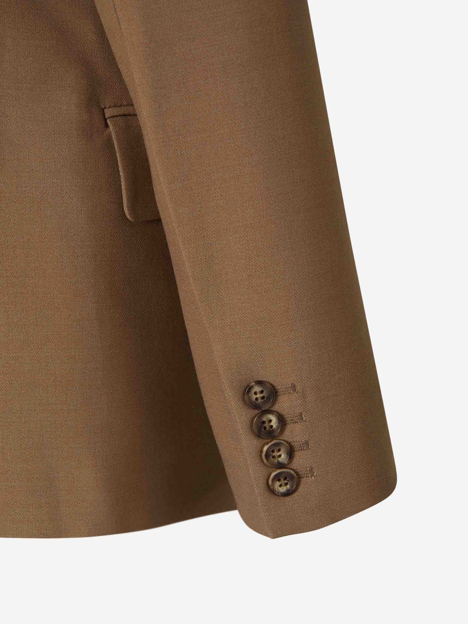 Outlet online Victoria Beckham Mujer Blazer Asimétrica Lana color Marrón sku 741-002028 01 - Foto 5
