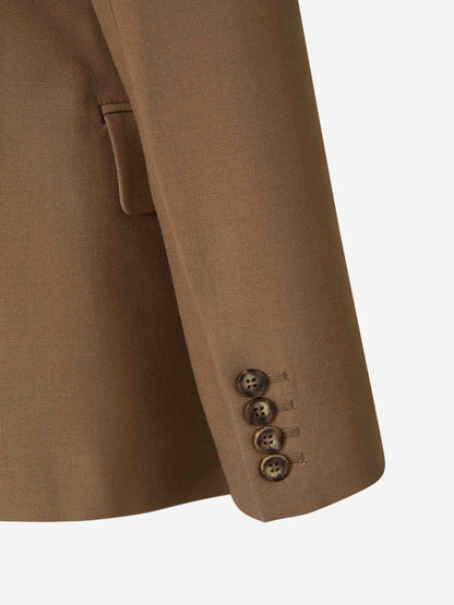 Outlet online Victoria Beckham Mujer Blazer Asimétrica Lana color Marrón sku 741-002028 01 - Foto 5
