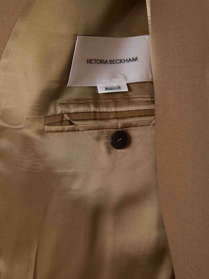 Outlet online Victoria Beckham Mujer Blazer Asimétrica Lana color Marrón sku 741-002028 01 - Foto 6