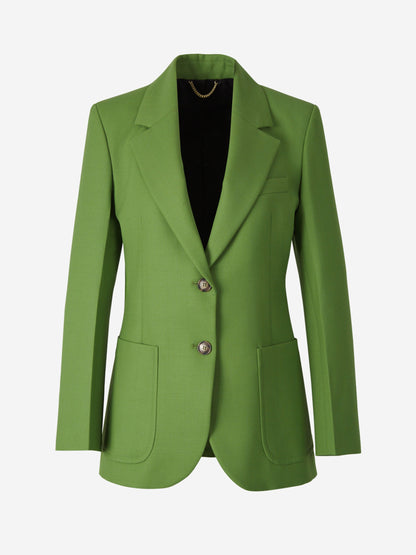 Outlet online Victoria Beckham Mujer Americana Bolsillos Parche color Verde Lima sku 741-002057 01 - Foto 1