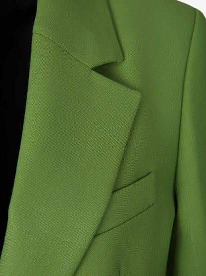Outlet online Victoria Beckham Mujer Americana Bolsillos Parche color Verde Lima sku 741-002057 01 - Foto 3